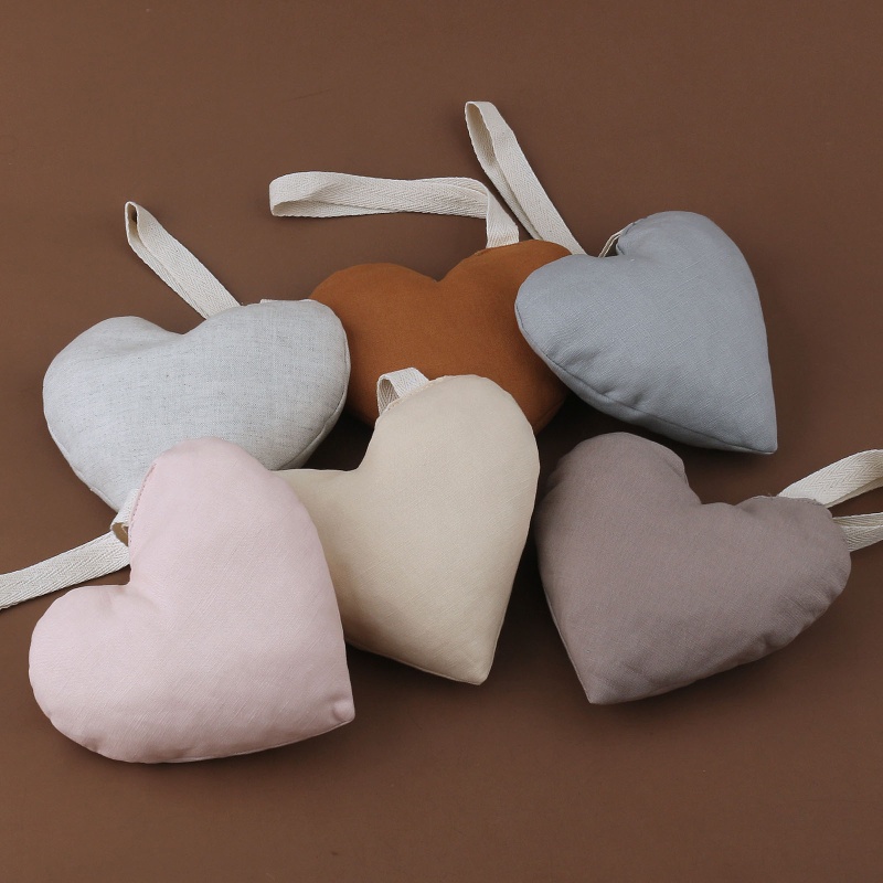 Dây Kẹp Núm Vú Giả Bằng Cotton Mềm Mại Hình Trái Tim Trang Trí Cho Bé