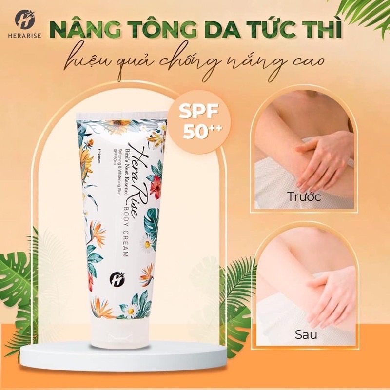 Kem dưỡng trắng da body HERA rise chống nắng,nâng tông