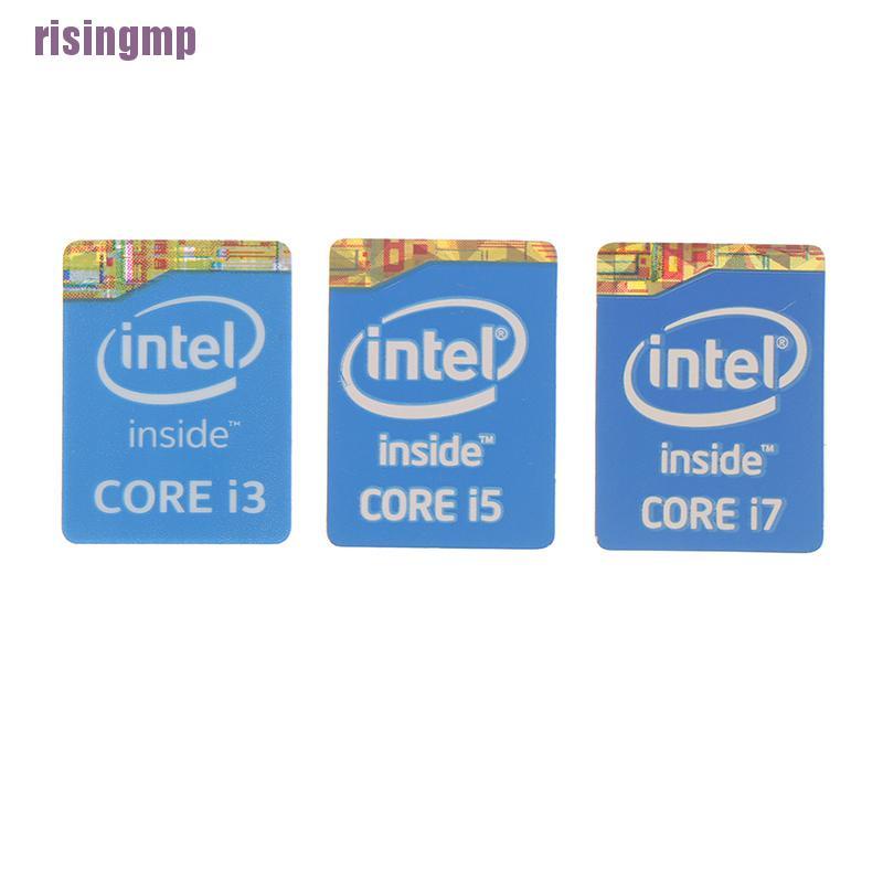 Bộ 5 Miếng Dán Trang Trí Sổ Tay intel Core I3 I5 I7 Thế Hệ Thứ 4