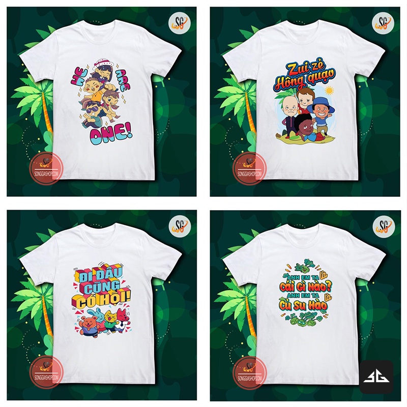 Áo thun hội nhóm nam nữ đồng phục team building phông unisex cổ tròn thun mềm mịn Mẫu ngẫu nhiên | SGSTORE1