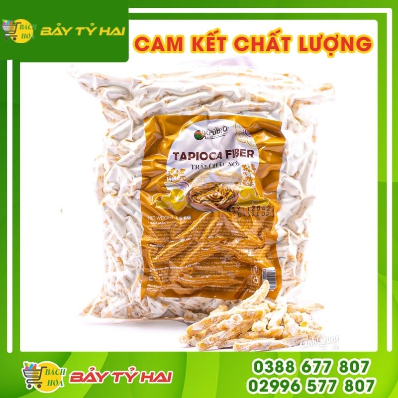 Trân châu sợi tapioca fiber gói 800gr [topping trà sữa]