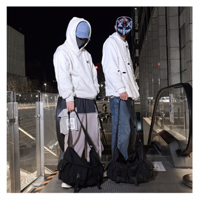 Túi chéo 4 hộp ulzzang unisex siêu chất hiphop