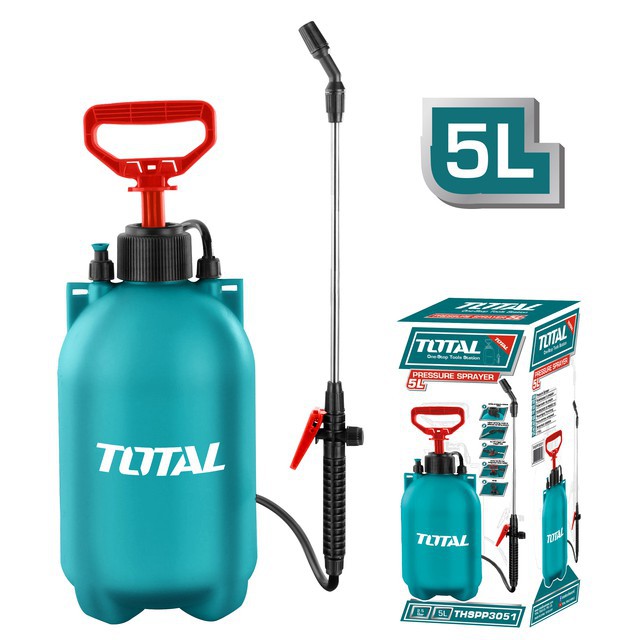 Bình xịt 5L Total THSPP3051 5 lít phun tưới vườn, thuốc trừ sâu diệt khuẩn, côn trùng, dụng cụ làm vườn, cây cảnh