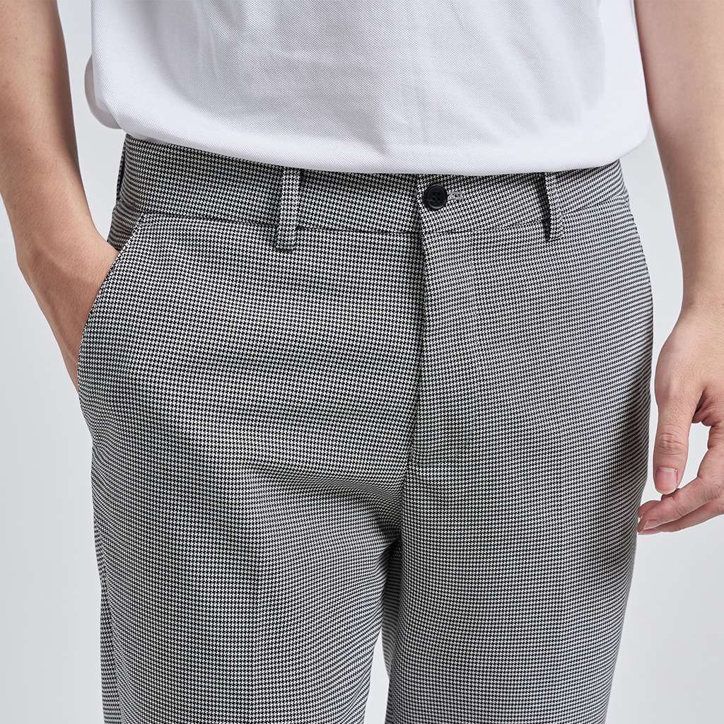 Quần Âu Nam KRIK Dáng Ngắn Form Slimfit Côn Sẵn Xắn Gấu 0077