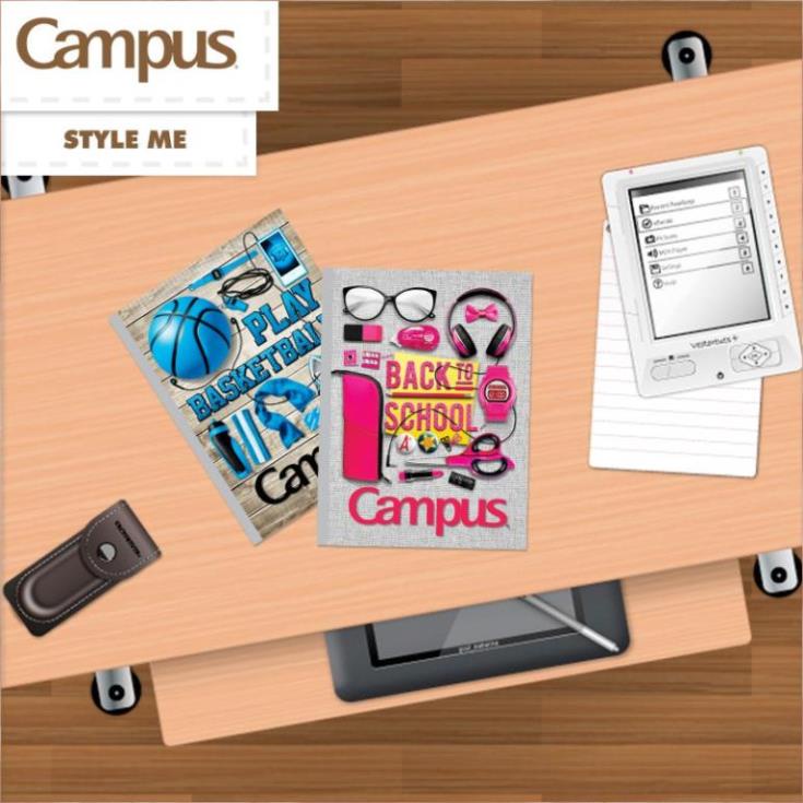 Lốc 5 quyển Tập học sinh STYLE ME 200 trang khổ A5 - Campus