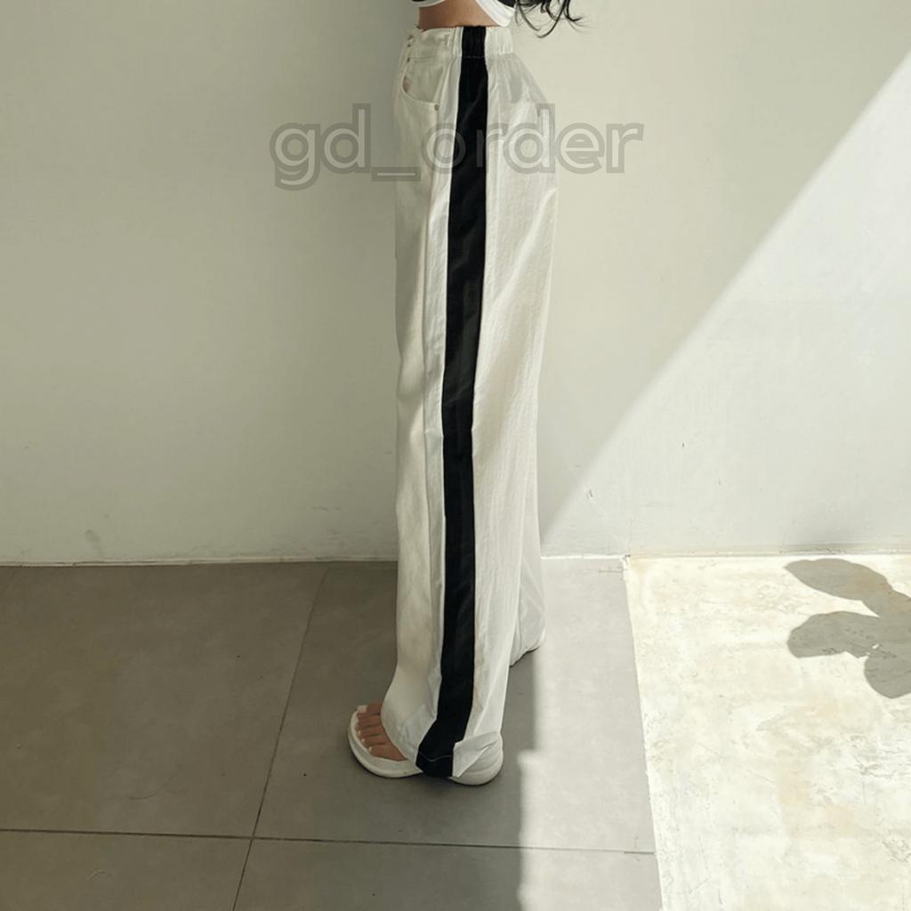 Q2|Quần jeans bò nữ lưng thun thắt dây ống rộng cạp cao hàn quốc dễ mặc đi học, đi chơi gd_order