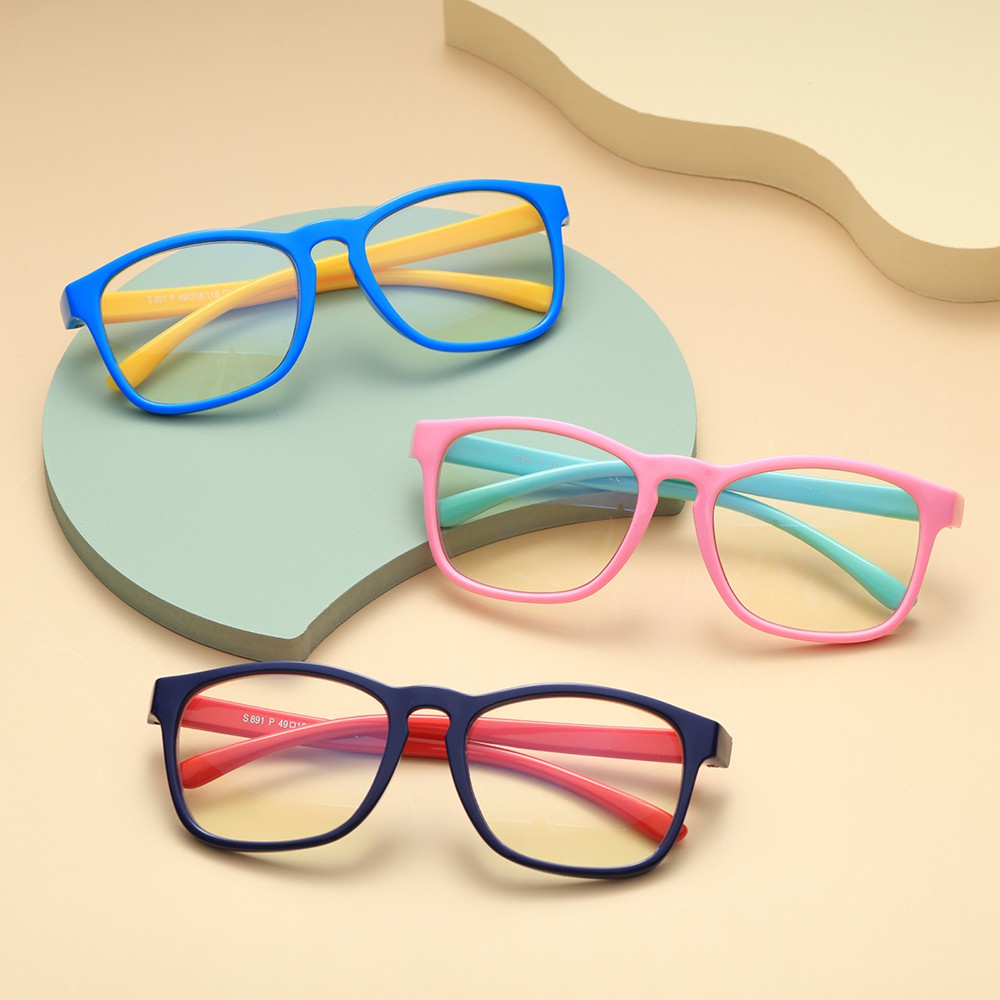 Mắt kính bảo vệ chống tia UV/ánh sáng xanh gọng silicone linh hoạt cho bé