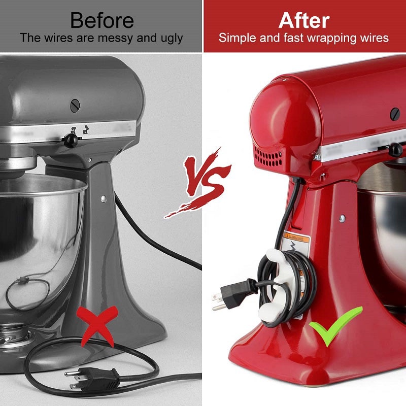 Dụng Cụ Quấn Gọn Dây Cáp Bằng PP Không Để Lại Dấu Vết Sáng Tạo Tiện Dụng Cho Nhà Bếp/Văn Phòng