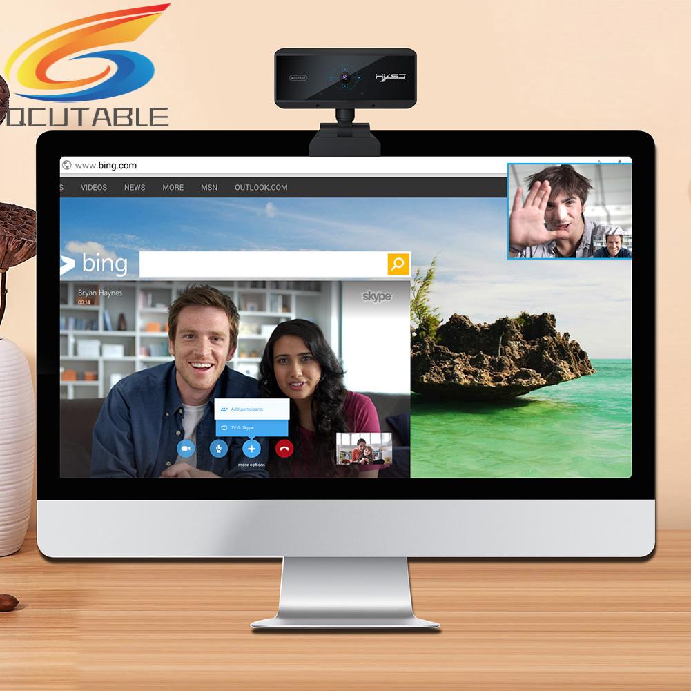Webcam Hxsj S3 USB 1080P tự động lấy nét tích hợp micro chất lượng cao