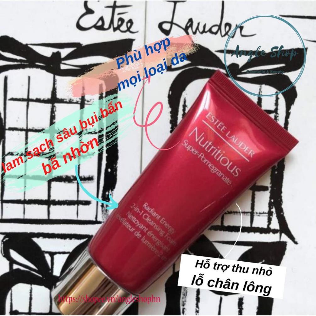 Sữa rửa mặt dưỡng da Estee Lauder Nutritious Super Pomegranate- Radiant Energy 2-in-1 Cleansing Foam 30ml