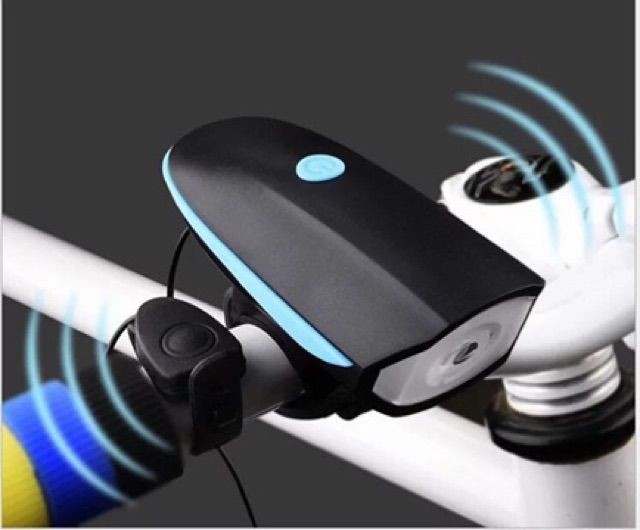 Đèn xe đạp thể thao siêu sáng có còi pin sạc usb led T6 chống nước 7588 loại cao cấp nhất