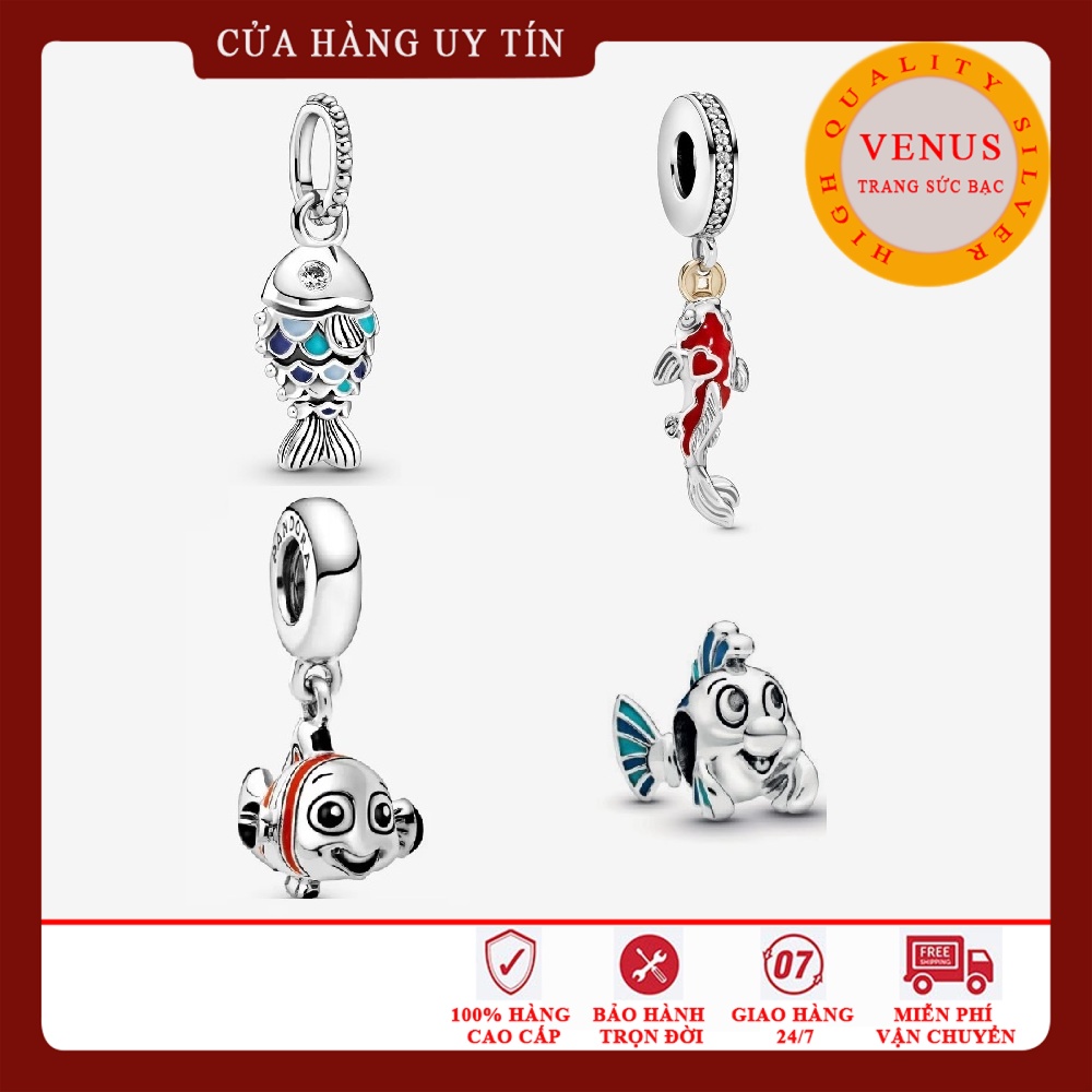 [Charm bạc 925 cao cấp] Charm treo con cá- Mã sản phẩm VENUSCA