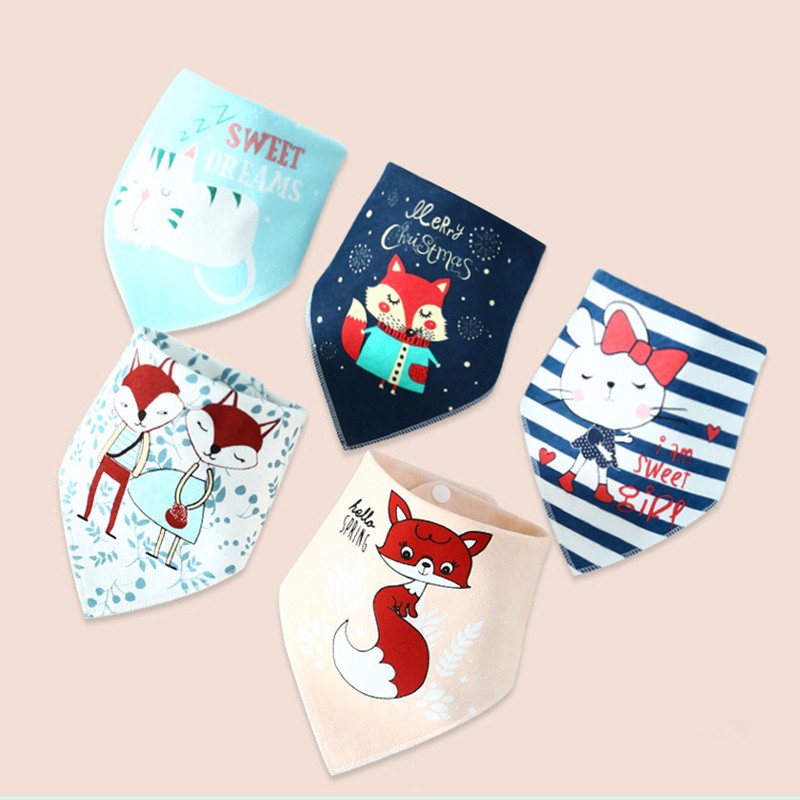 Yếm tam giác cotton mềm mại dành cho bé