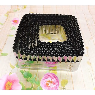 Khuôn Nhấn Batiso Vuông 9cm-Giao 1 Cái