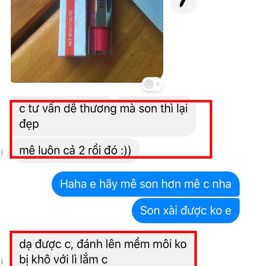 Son kem lì, son thiên nhiên không chì, lên màu siêu chuẩn, mềm mịn môi Halysa