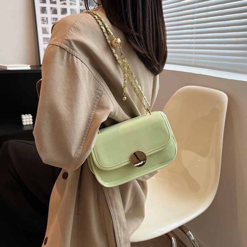 Túi Đeo Chéo Quai Xích Dáng Vuông Nhỏ Thiết Kế Đơn Giản Mới 2022 NB00393