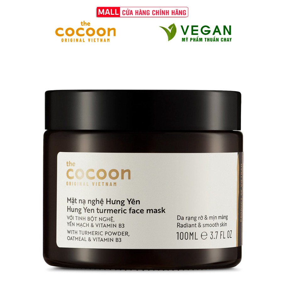 Mặt nạ nghệ Hưng Yên cocoon 100ml thuần chay sáng da đều màu