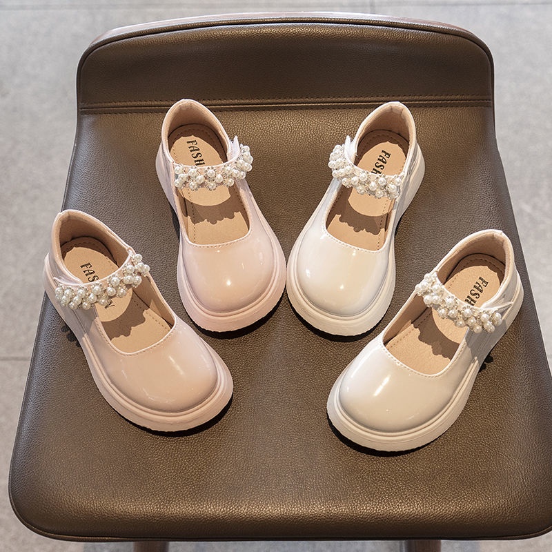 Giày Búp Bê Công Chúa Chất Liệu Da Thời Trang Xuân Thu Cho Bé Gái 2022