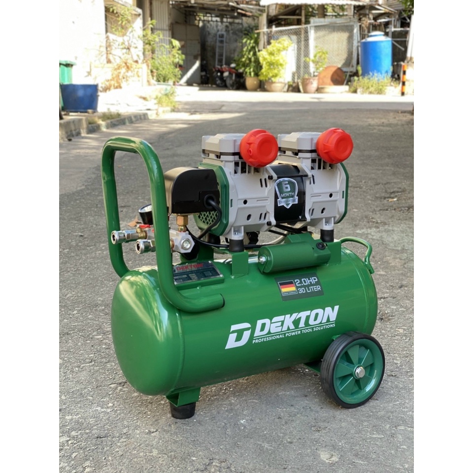 Nén Khí Không Dầu Dekton DK-AC3930 2HP/1500W/ Bình 30L - Lưu Lượng 200L/Phút