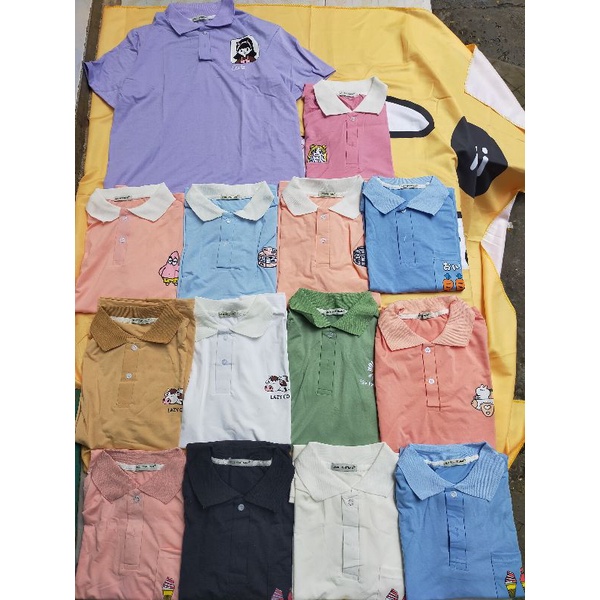 Áo thun Polo tay lỡ fom rộng dáng unisex