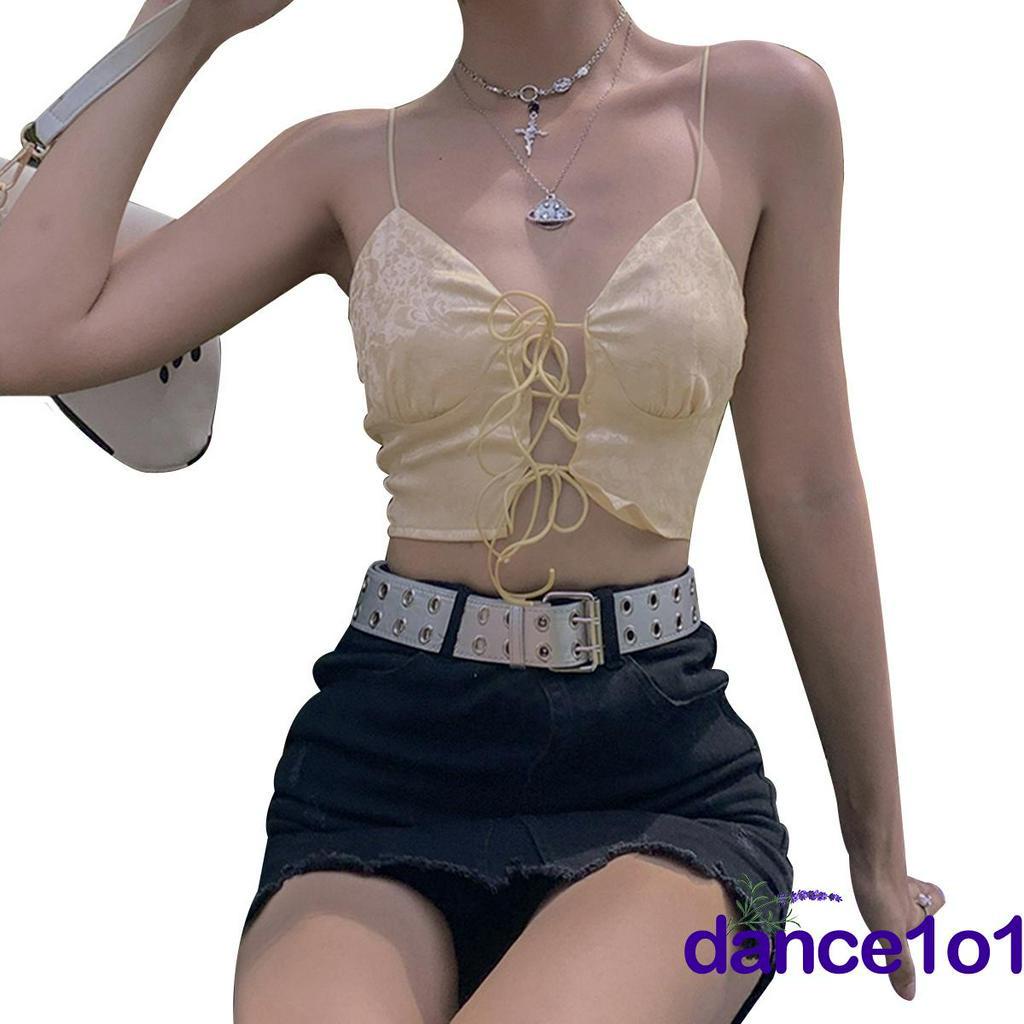 Áo Lửng Hai Dây In Họa Tiết Hoa Quyến Rũ Dành Cho Nữ