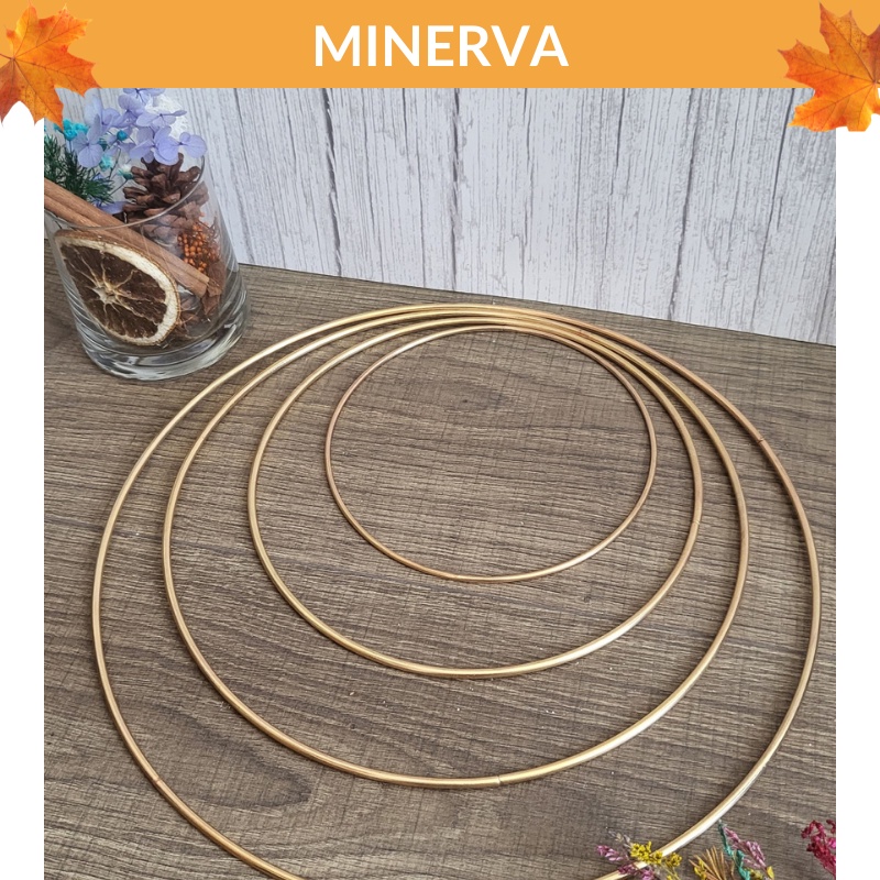 [THỦ CÔNG] Vòng sắt hình ngôi sao, mặt trăng, hình tròn màu vàng làm dreamcatcher, macrame, làm thủ công handmade