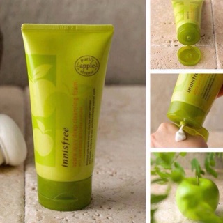 Sữa rửa mặt táo xanh apple juicy deep cleansing foam Innisfree