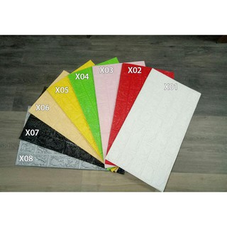 Combo 5 tấm xốp dán tường 3D giả gạch khổ 70x77cm giá rẻ loại 5mm