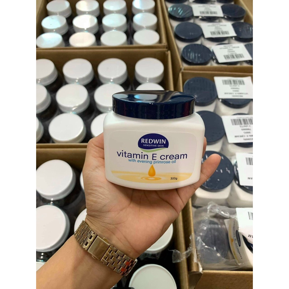 Kem dưỡng da Vitamin e Redwin Úc 300g; Kem dưỡng ẩm body làm sáng da, dưỡng da mềm mịn, dùng cho mọi loại da