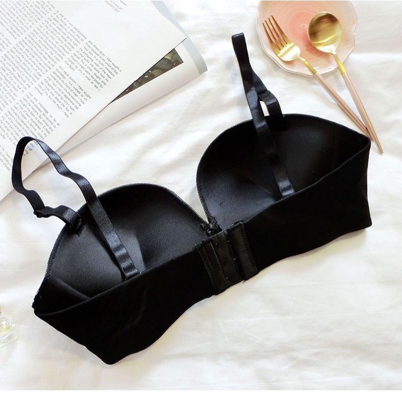 (S-02)Áo cup ngực ren mút vừa không gọng nâng ngực chống trơn trượt