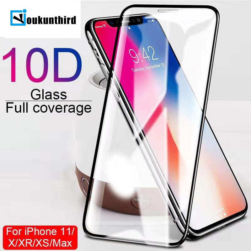 Kính cường lực 10D bảo vệ màn hình điện thoại iphone 11/X/8/7