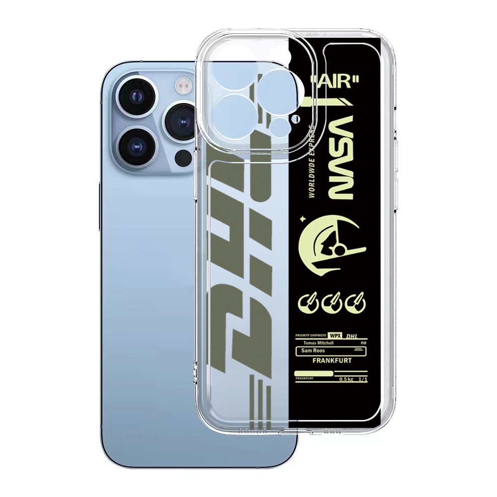 Ốp Điện Thoại TPU Trong Suốt Họa Tiết Logo NASA Cho Xiaomi Redmi Note 11 12 Pro 5G 11S 10 Pro 4G 10S Redmi 12C 11A 10C 9C