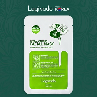 Mặt nạ giấy dưỡng da ẩm mịn, căng bóng Hàn Quốc Lagivado Hydra Calming Facial Mask 23g thumbnail