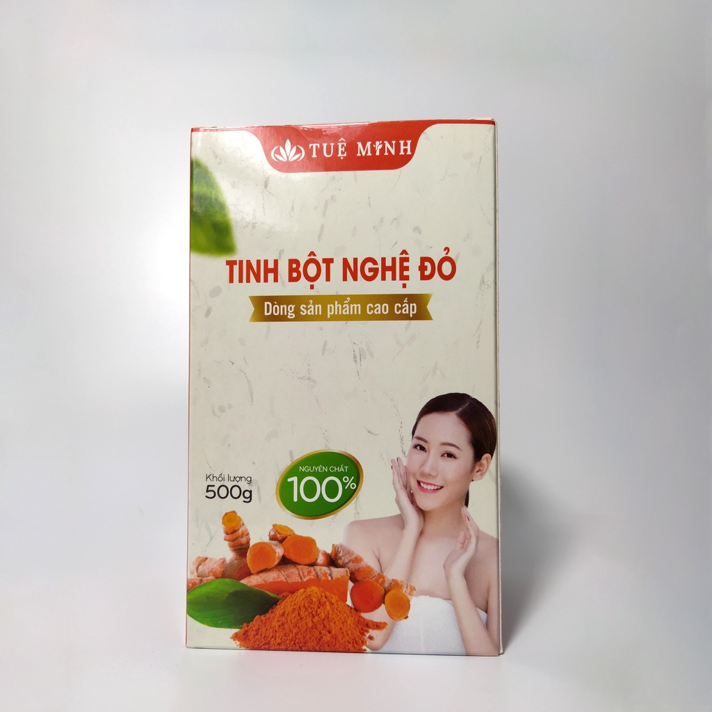 0,5 kg Tinh Bột Nghệ Đỏ Nguyên Chất Tuệ Minh/Đẹp_Dáng/Sáng_Da/Mờ Thâm_Nám/Tốt_Cho_Dạ_Dày