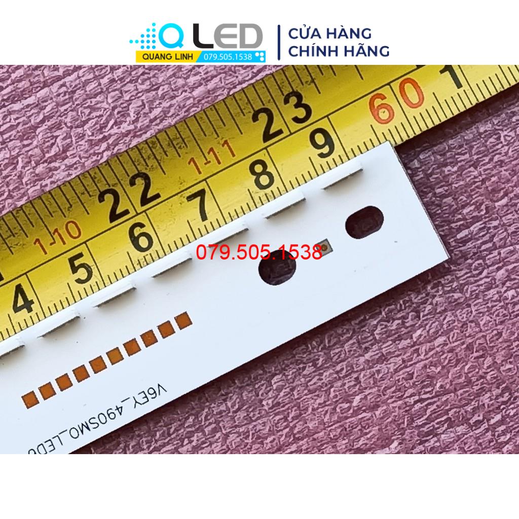 THANH LED TIVI SAMSUNG 49K5000 49k5500 49M5500 HÀNG MỚI 100%  1 MÁY 1 THANH 64 BÓNG 3V, DÀI 59,6cm