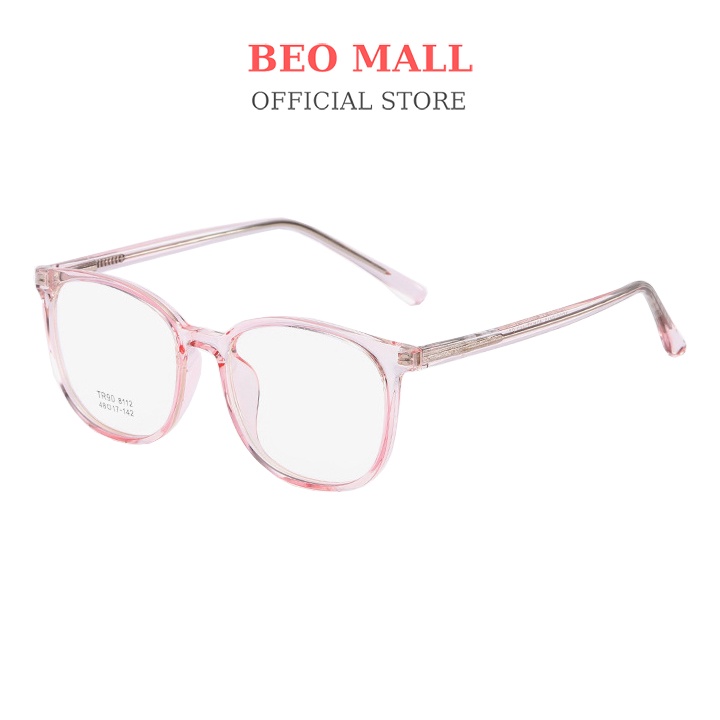 Gọng kính cận nữ nhựa dẻo BEOMALL chất liệu bền bỉ theo phong cách giới trẻ tinh tế và sang chảnh 8112