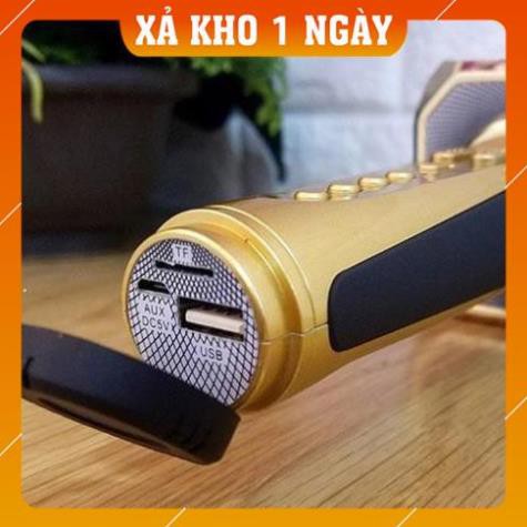 [GIÁ SỐC] Micro hát karaoke không dây SD-10 bluetooth có loa hỗ trợ ghi âm pass chuẩn -  BH 6 tháng đổi mới