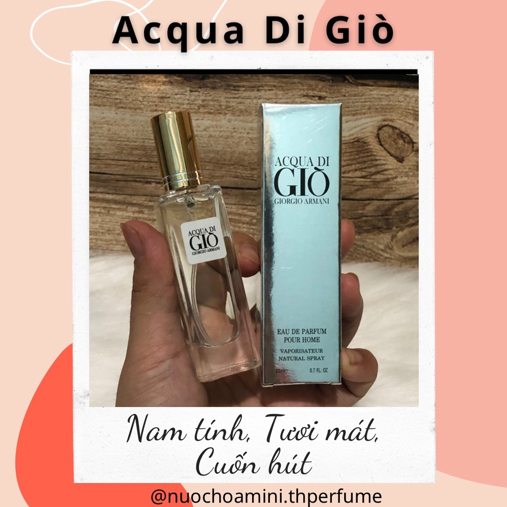Nước Hoa mini 20ml Acqua Di Giò Pour Homme ( nam)