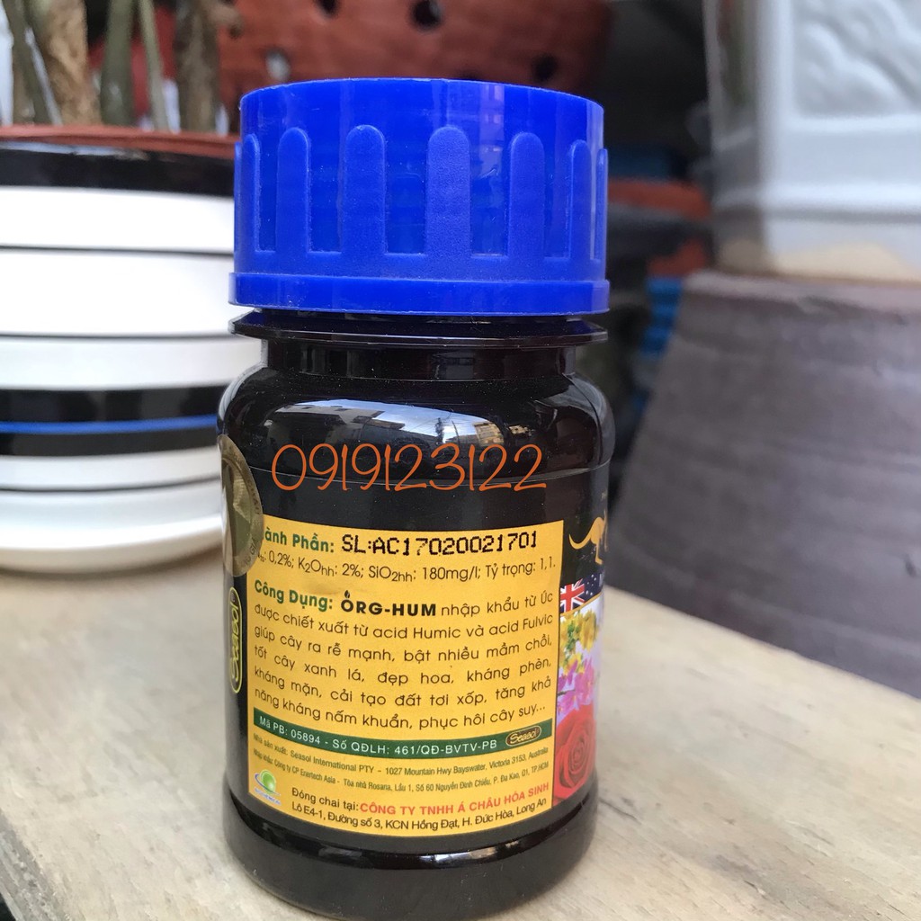 ORG HUM - Bung rễ, Bật mầm (chai 100ml)