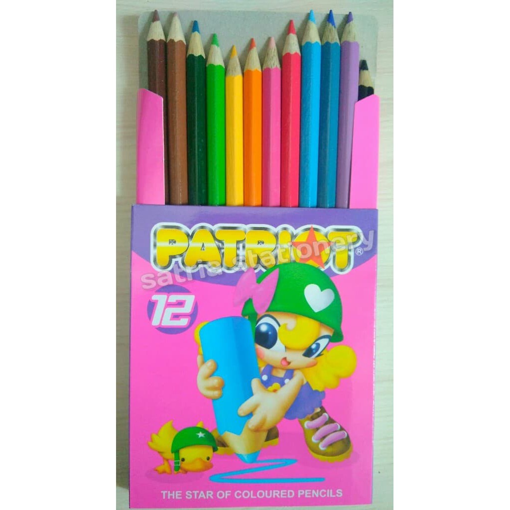 1 gói bút chì 12 màu PATRIOT