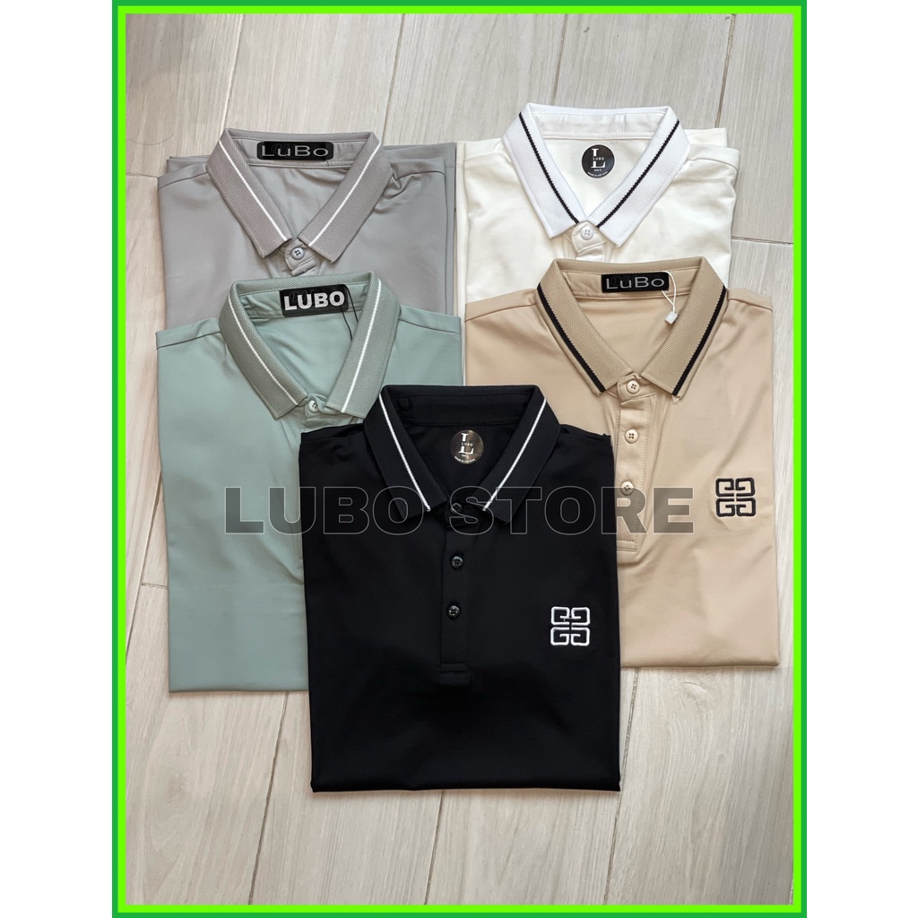 Áo thun polo Nam cổ bẻ tay ngắn thêu logo 012