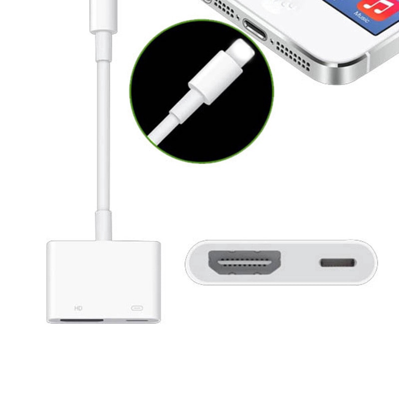 8Pin To HDMI Converter HD 1080P Audio Video Adapter For táo