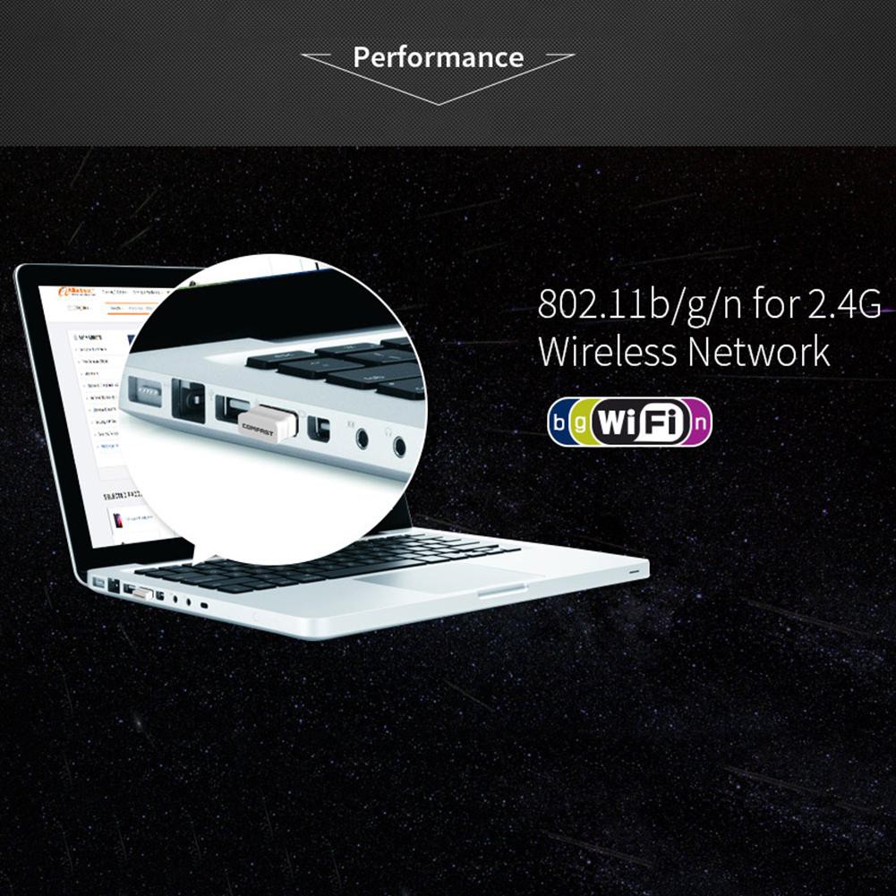 Bộ Chuyển Đổi Wifi 1.13 Comfast Cf-Wu810N Usb 2.0 Wifi 150mbps 2.4ghz | BigBuy360 - bigbuy360.vn