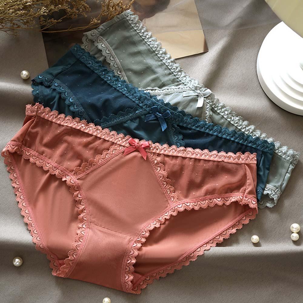 MOCHO Quần Lót Lụa Lạnh Không Đường May Lưng Vừa Dành Cho Nữ