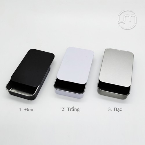 9.2*6*2cm-Hộp thiếc chữ nhật nắp trượt, ~80-90g/ml
