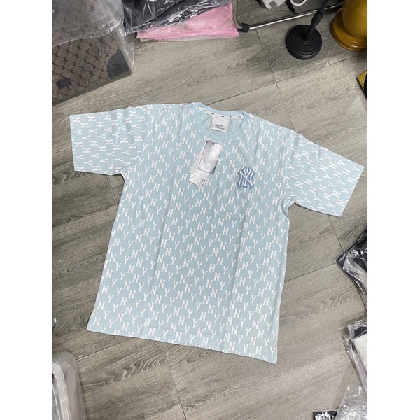 Áo MLB Monogram Xanh Blue Full Tag Năng Động Trẻ Trung