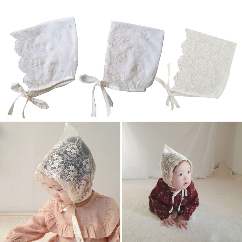 Mũ Ren Chống Nắng Dùng Làm Đạo Cụ Chụp Ảnh Cho Bé Gái Sơ Sinh