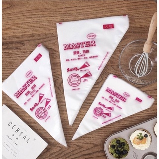Combo 10 túi bắt kem nilon MASTER vỏ sần size trung