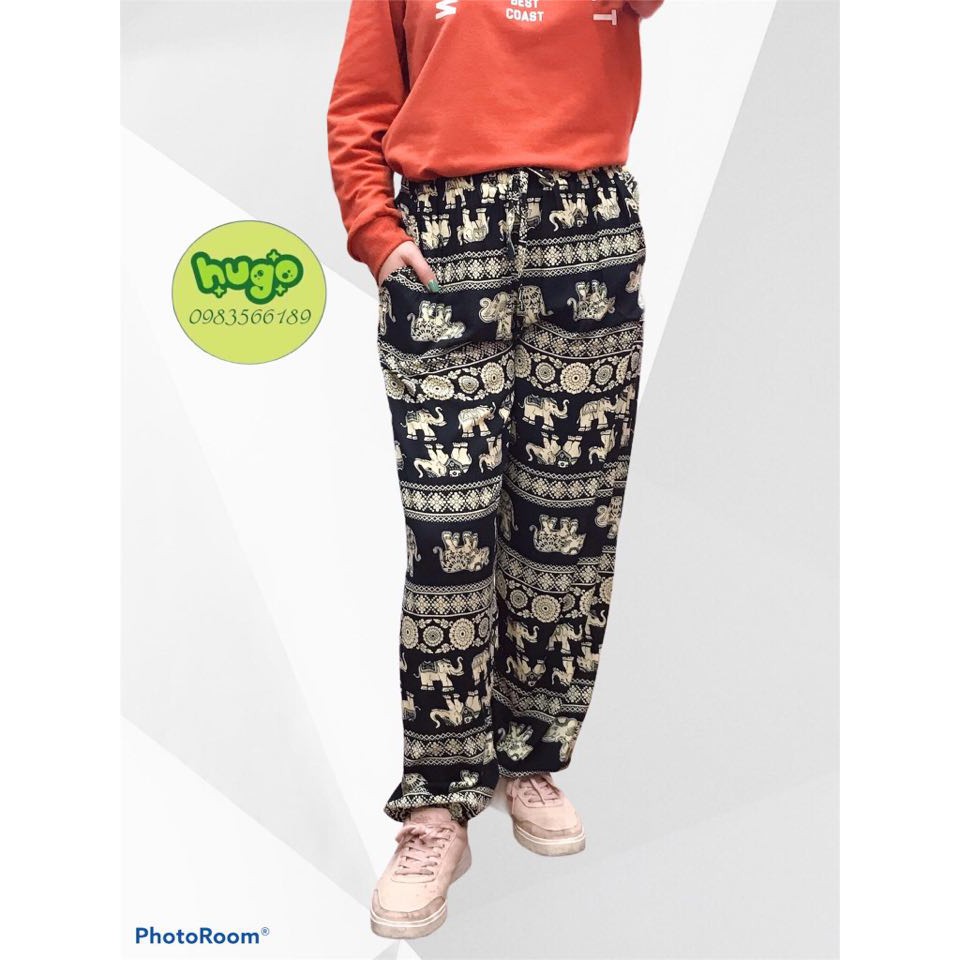 Quần Alibabaquần boom nam nữ phom to, họa tiết thổ cẩm nhiều màu từ 40 - 80kg | BigBuy360 - bigbuy360.vn