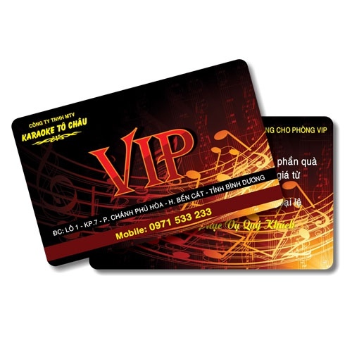Thẻ nhựa VIP - thẻ chăm sóc khách hàng - In Bạch Dương